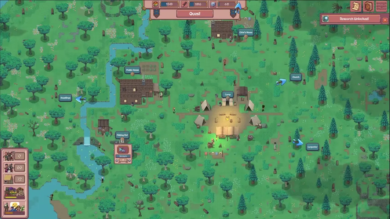 Early camp gathering and upgrade loop for Gold