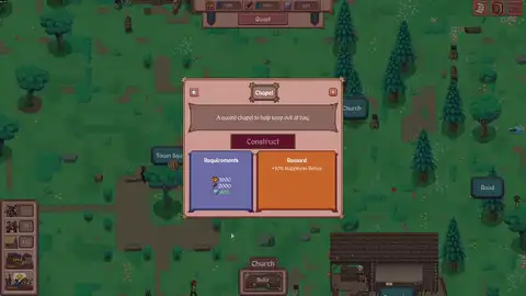 Wood and Gold production pressure UI in Hearth and Hamlet