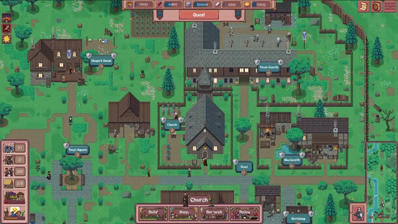 Late landmark building shot for Cathedral-era quests