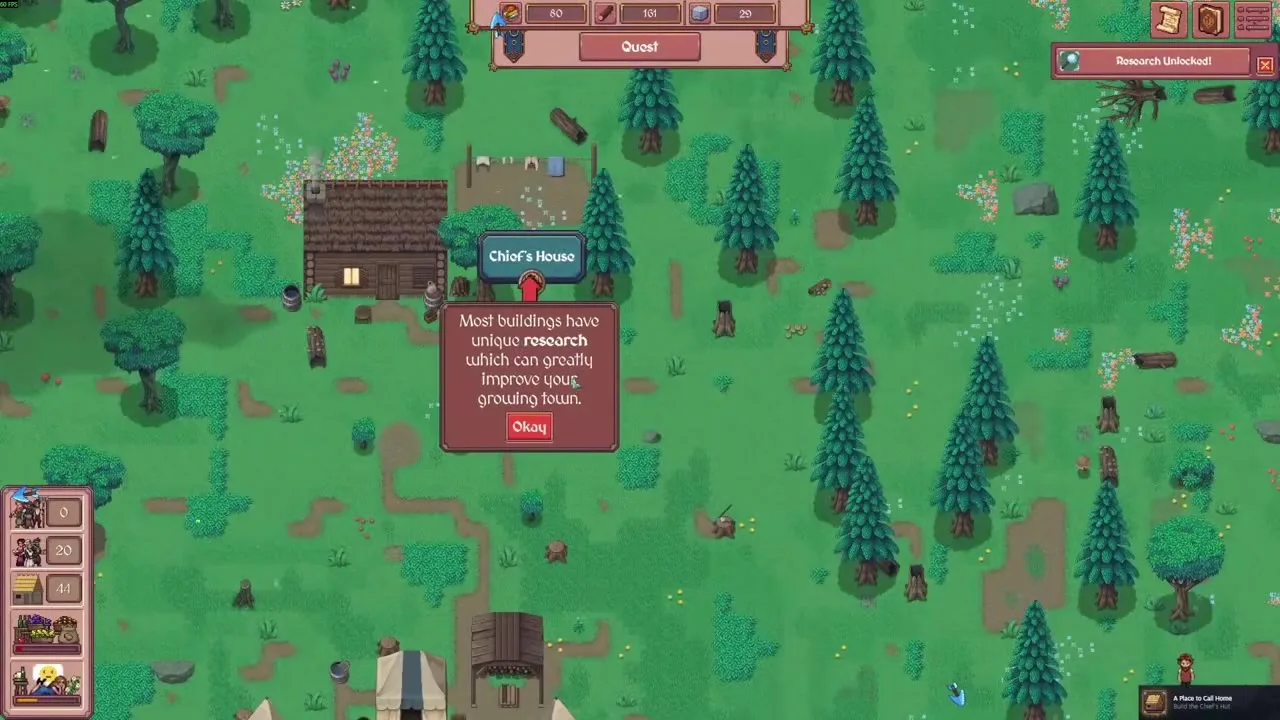 Building research mention UI in Hearth and Hamlet
