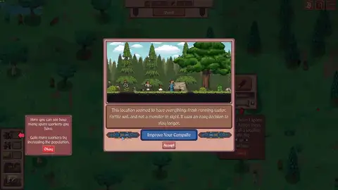Worker assignment panel in Hearth and Hamlet